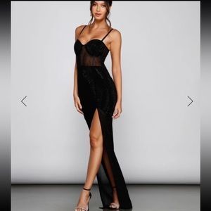Black formal dress